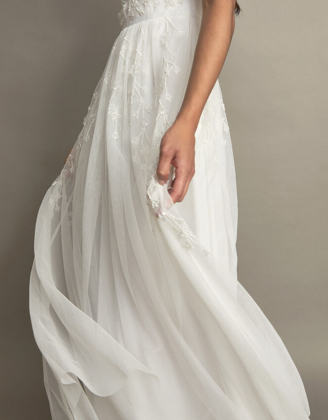 Celina Embellished Bridal Maxi Dress, Ivory (IVORY), large
