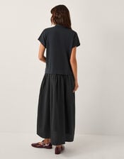 Felly Jersey Cap Sleeve Maxi Dress, Blue (NAVY), large