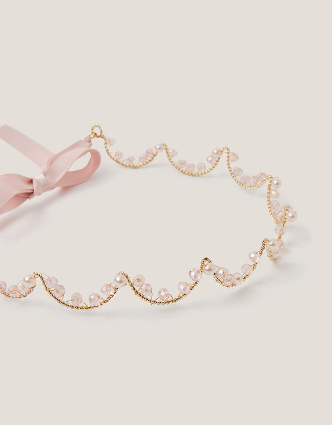 Bead Embellished Wire Crown, , large