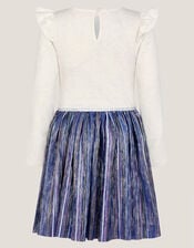 Butterfly Sequin Disco Dress, Blue (BLUE), large