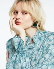 Fabienne Chapot Benoit Blouse, Teal (TEAL), large