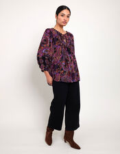 East Paisley Print Blouse, Multi (MULTI), large