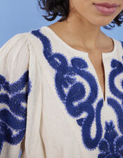 East Dolly Embroidered Dress, Natural (NEUTRAL), large