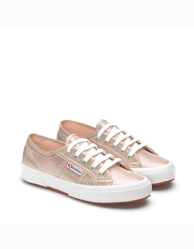 rose gold superga trainers