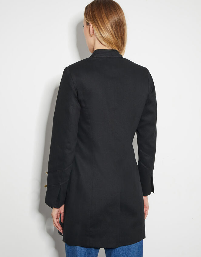 Inez Military Jacket, Black (BLACK), large