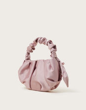 Mini Bow Satin Handbag, , large
