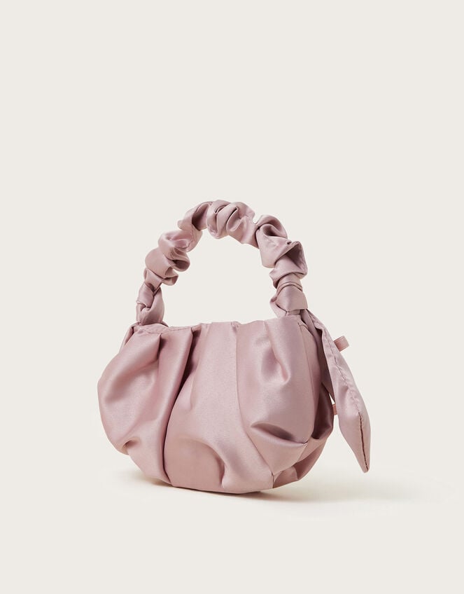 Mini Bow Satin Handbag, , large
