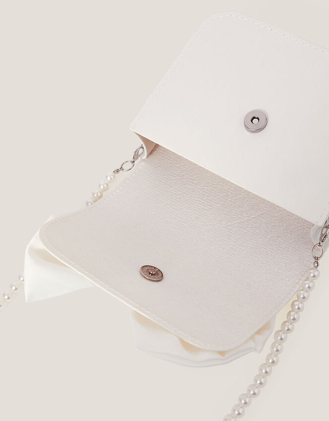 Large Bow Bridesmaid Mini Bag, Ivory (IVORY), large