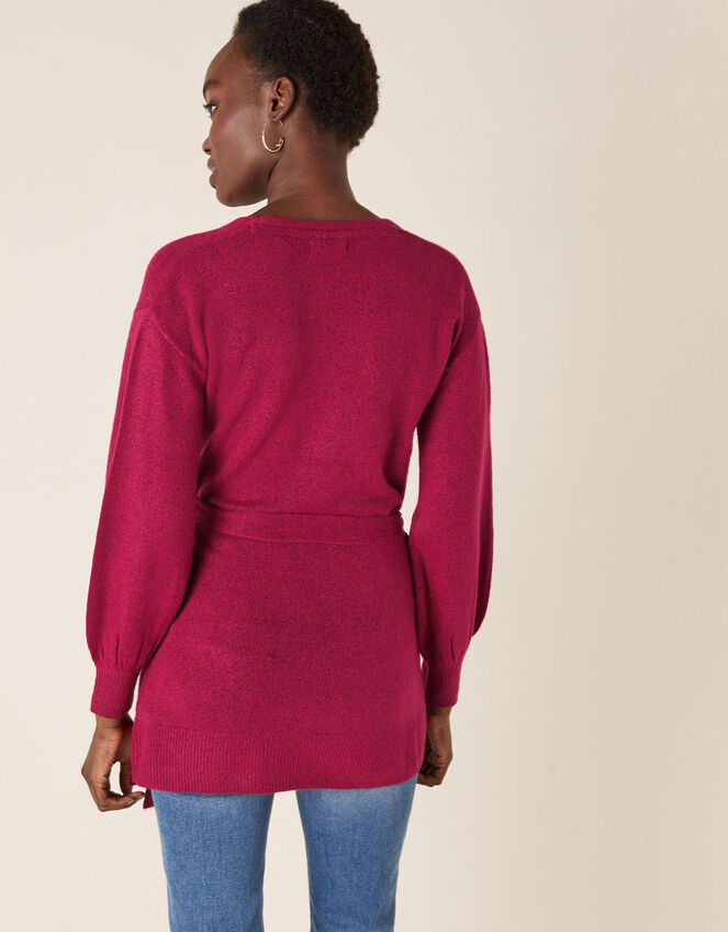 Wrap Knit Cardigan, Pink (PINK), large