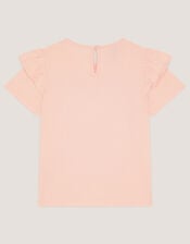 Sequin Bow Dog Graphic T-Shirt, Pink (PINK), large