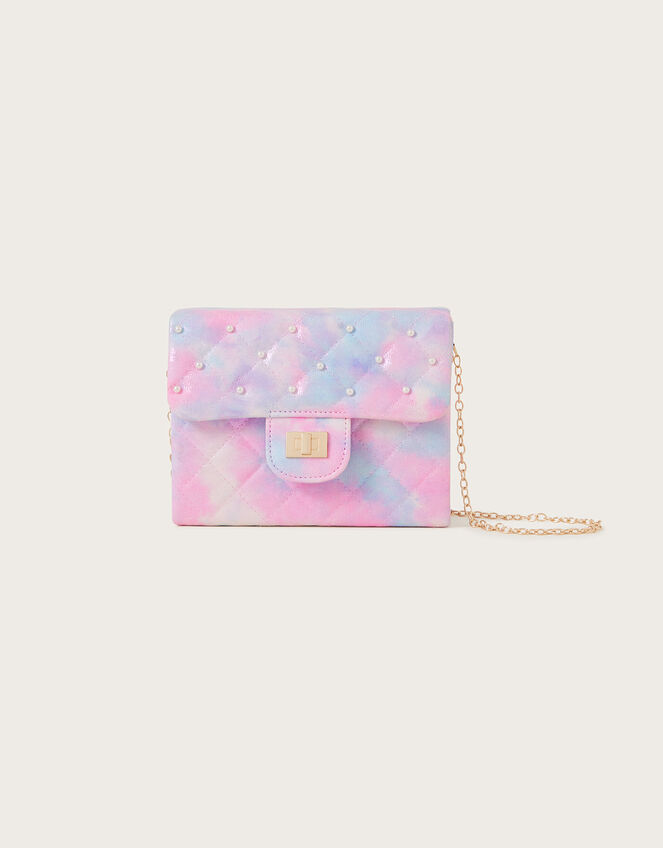 Tie Dye Quilted Satchel, , large