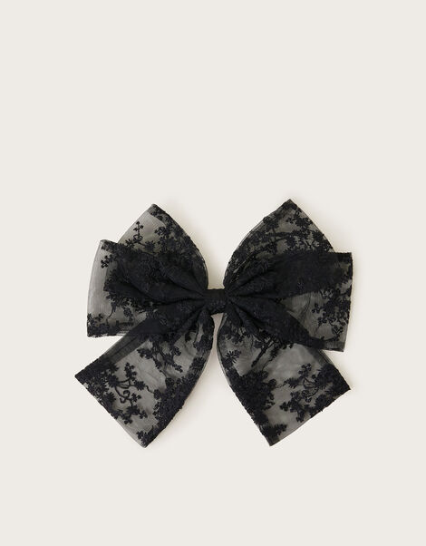 Lace Bow Hair Clip, , large