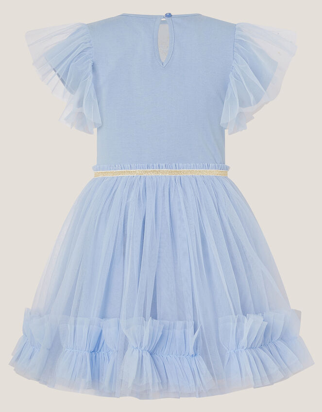 Unicorn Embellished Disco Dress, Blue (BLUE), large
