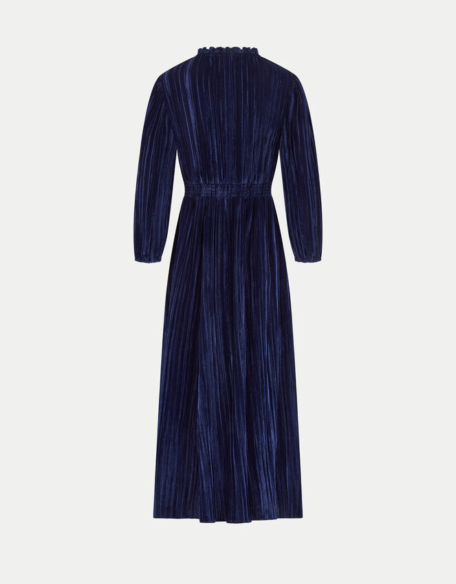 East Velvet Maxi Dress, Blue (NAVY), large