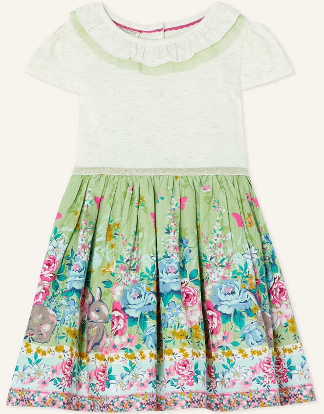 Baby Bunny Floral 2-in-1 Dress, Green (GREEN), large