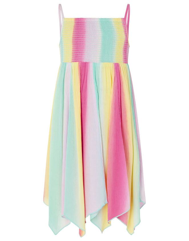 Rainbow Tie-Dye Dress in LENZING™ ECOVERO™, Multi (MULTI), large