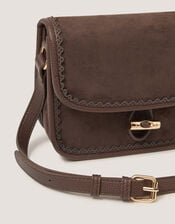 Amy Faux Suede Crossbody Bag, , large