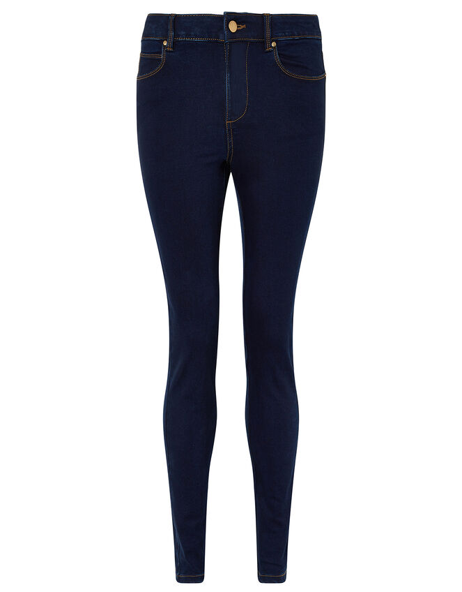 Nadine Dark Rinse Skinny Jeans with Organic Cotton, Blue (INDIGO), large