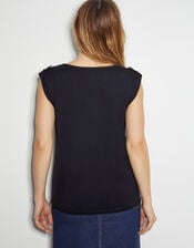 Uma Utility Jersey Tank Top, Black (BLACK), large