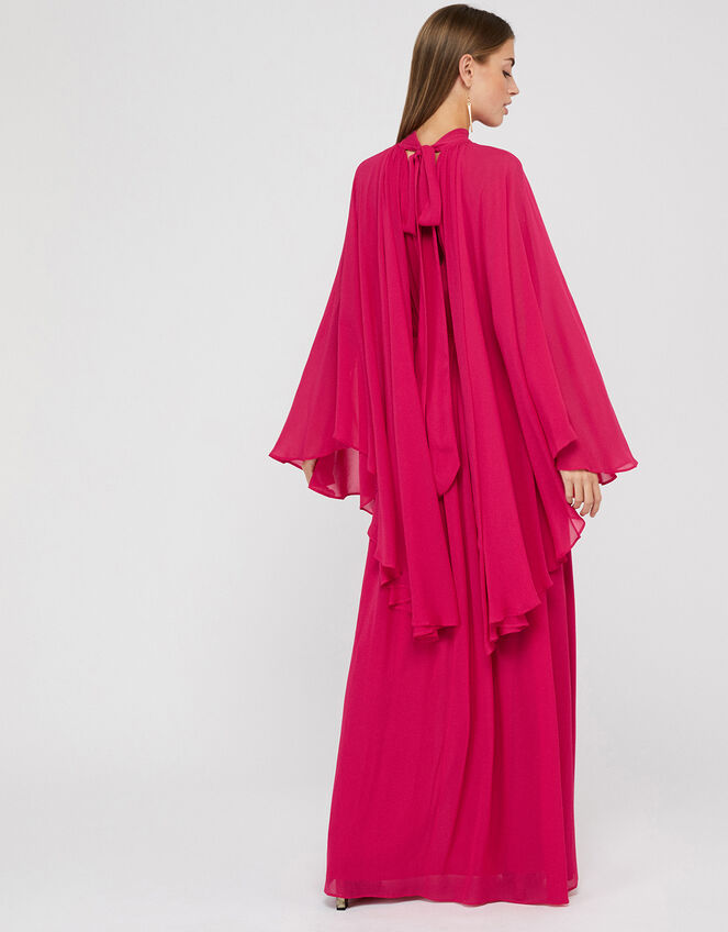 Kate Cape Maxi Dress, Pink (PINK), large
