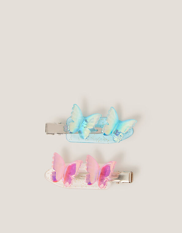 2-Pack Butterfly No Crease Hair Clips, , large