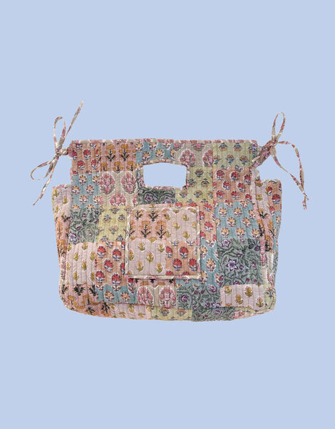 Maison M Patchwork Tote Bag, Pink (PINK), large