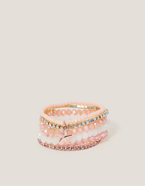 6-Pack Star Beaded Bracelets, , large
