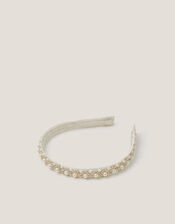 Pearl Encrusted Headband, , large
