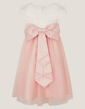 Satin Bridesmaid Dress, Pink (PINK), large