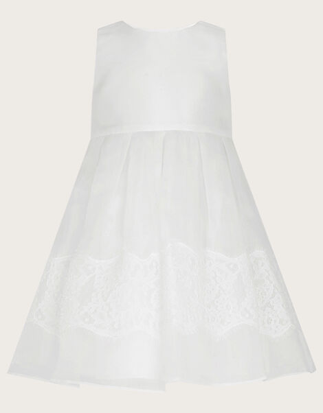 Baby Alovette Lace Christening Dress, White (WHITE), large