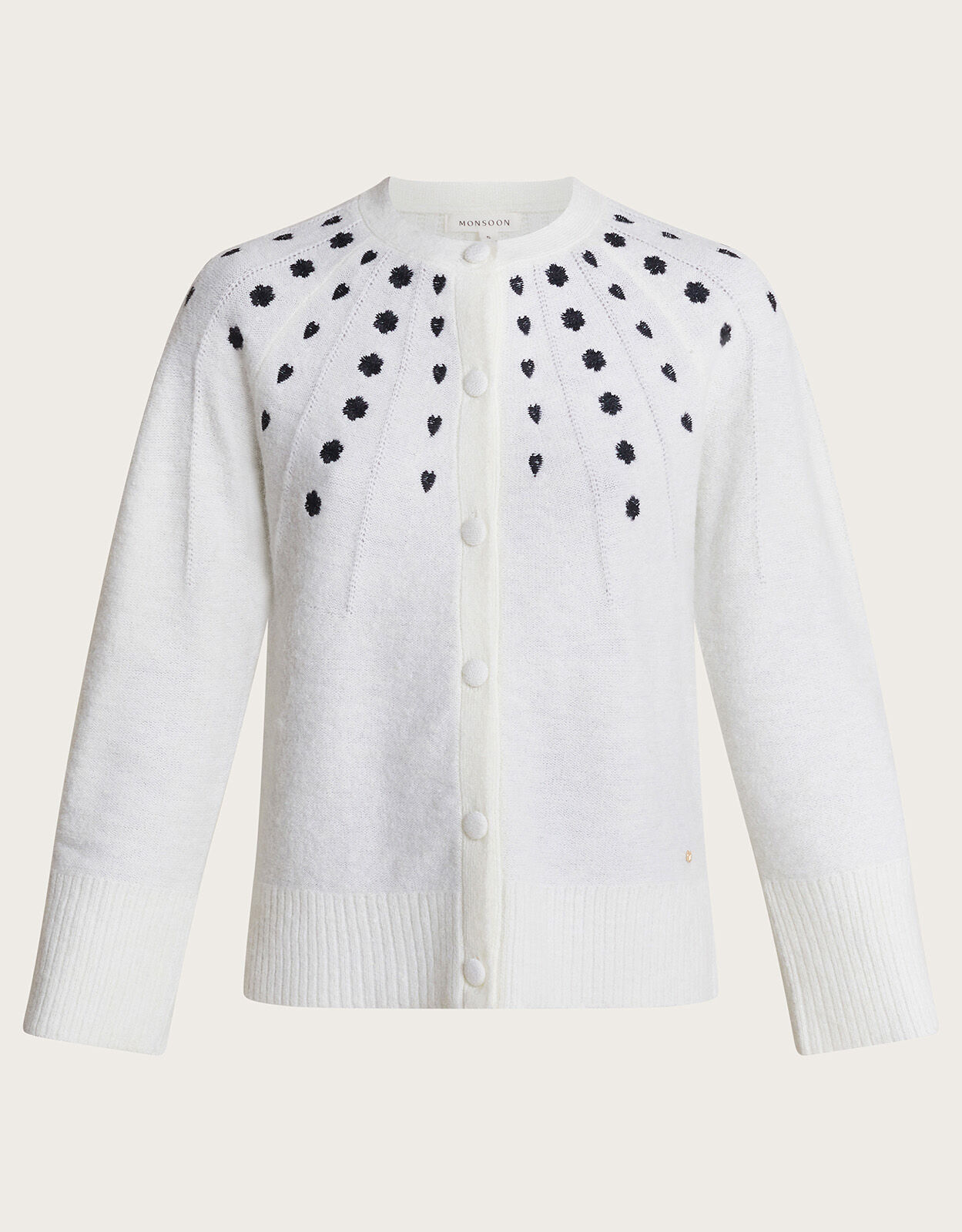 Monsoon ivory cardigan sale