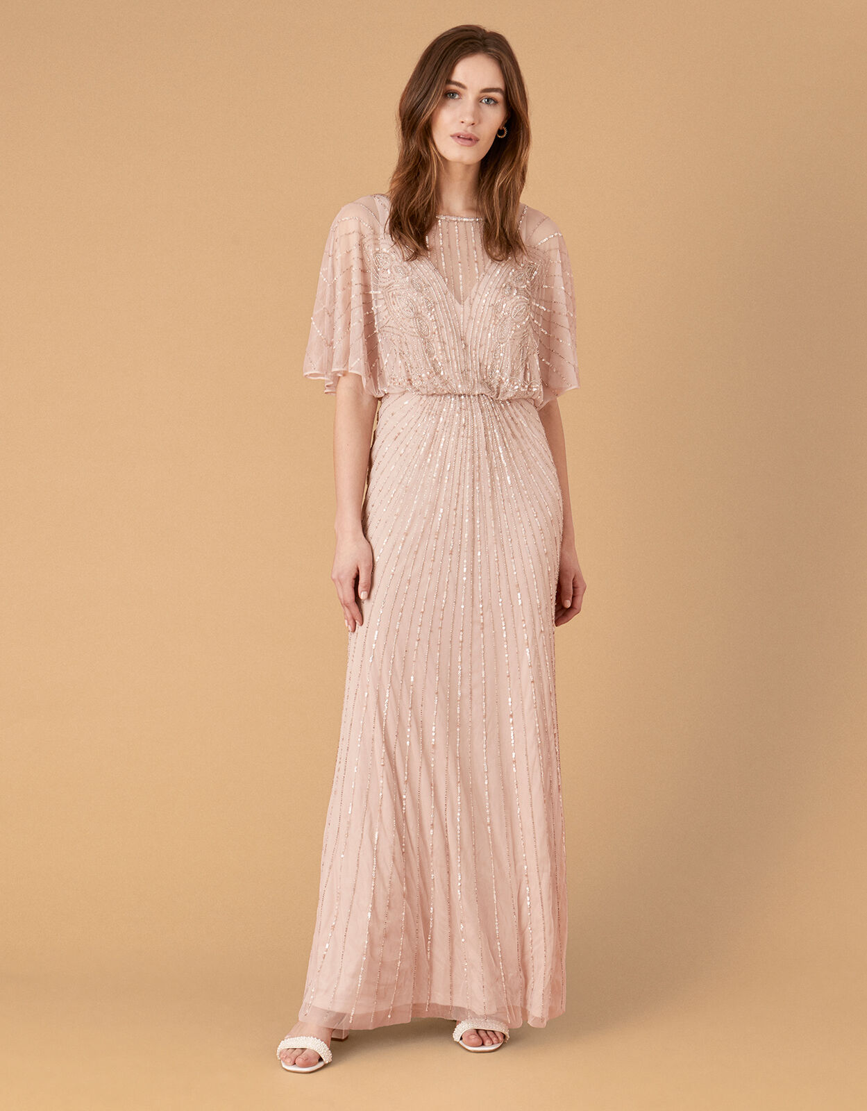 Monsoon blush pink dress shop