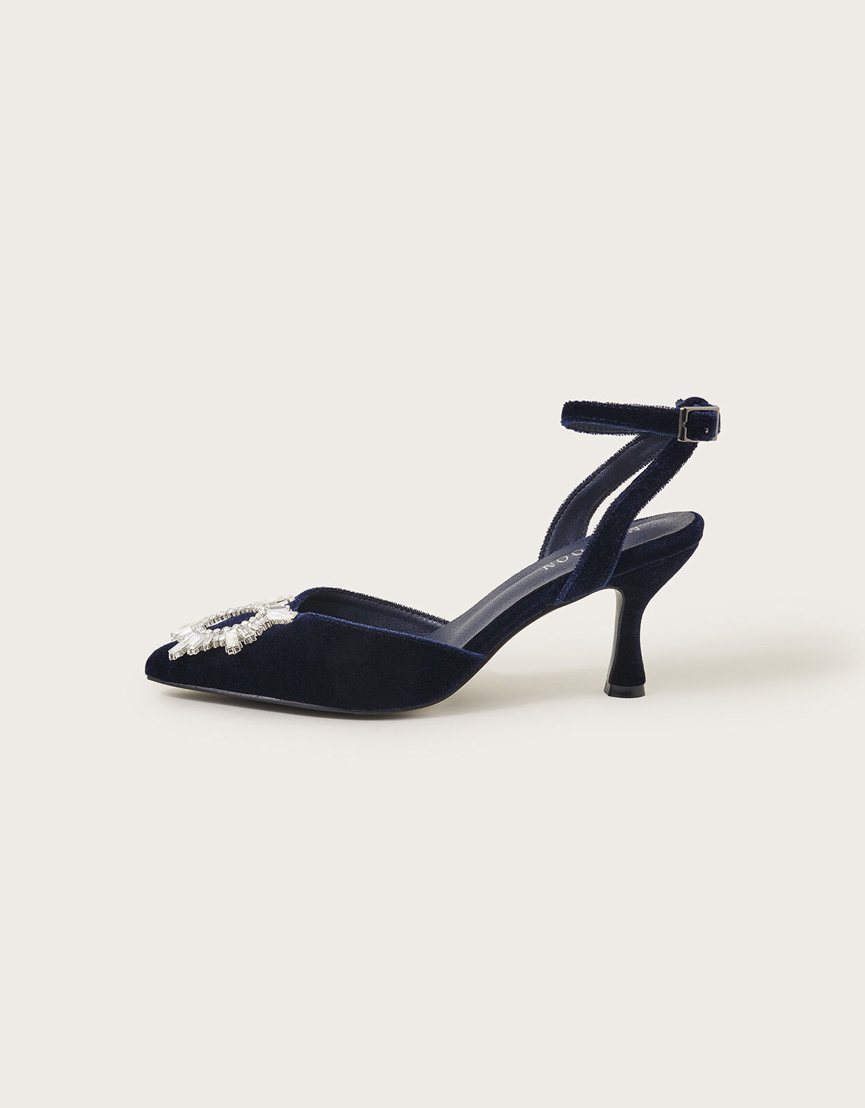 Navy kitten heels clearance