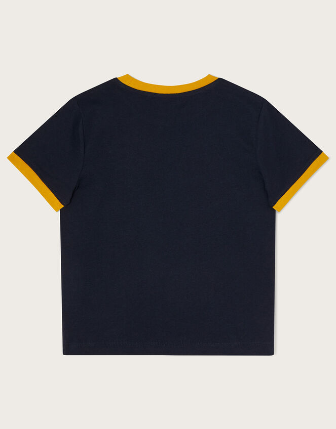 Fish Print T-Shirt WWF-UK Collaboration, Blue (NAVY), large