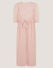 Gracie Embellished Party Jumpsuit, Pink (PINK), large