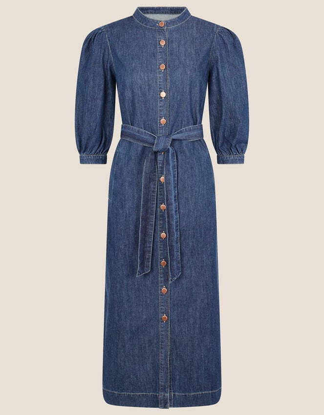 Diya Denim Shirt Dress, Blue (DENIM BLUE), large