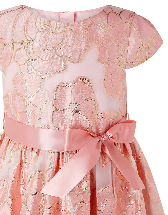 Chelsea Floral Jacquard Dress, Pink (PINK), large