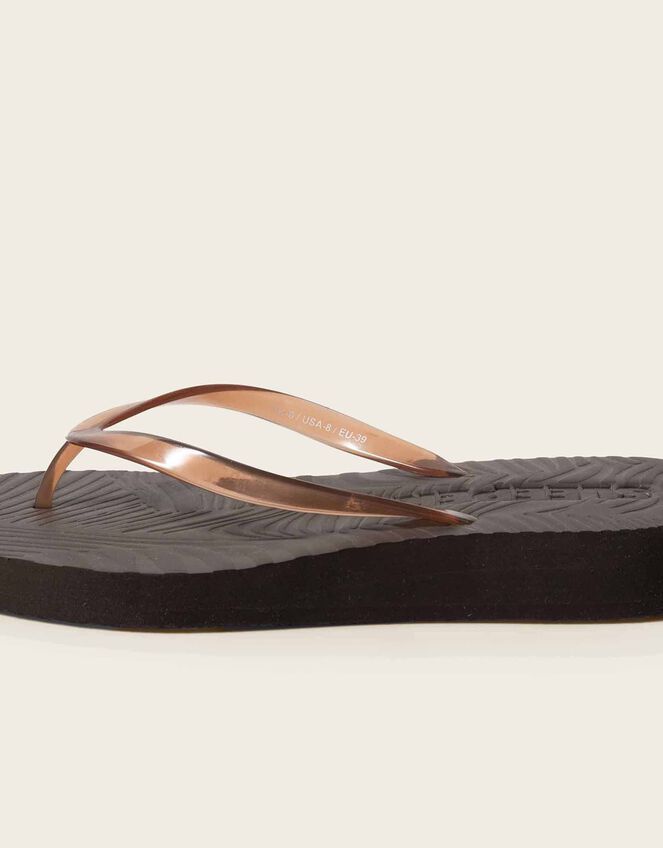 East Tapered Platform Flip Flops, Brown (BROWN), large