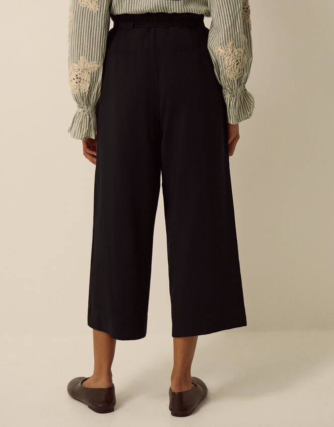Carla Culotte Trousers, Black (BLACK), large
