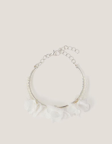 Flower Pearl Cuff Bracelet, , large