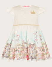Baby London Scene 2-in-1 Dress, Ivory (IVORY), large