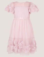 Remi Rose Appliqu&eacute; Glitter Party Dress, Pink (PINK), large