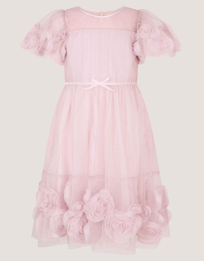 Remi Rose Appliqu&eacute; Glitter Party Dress, Pink (PINK), large