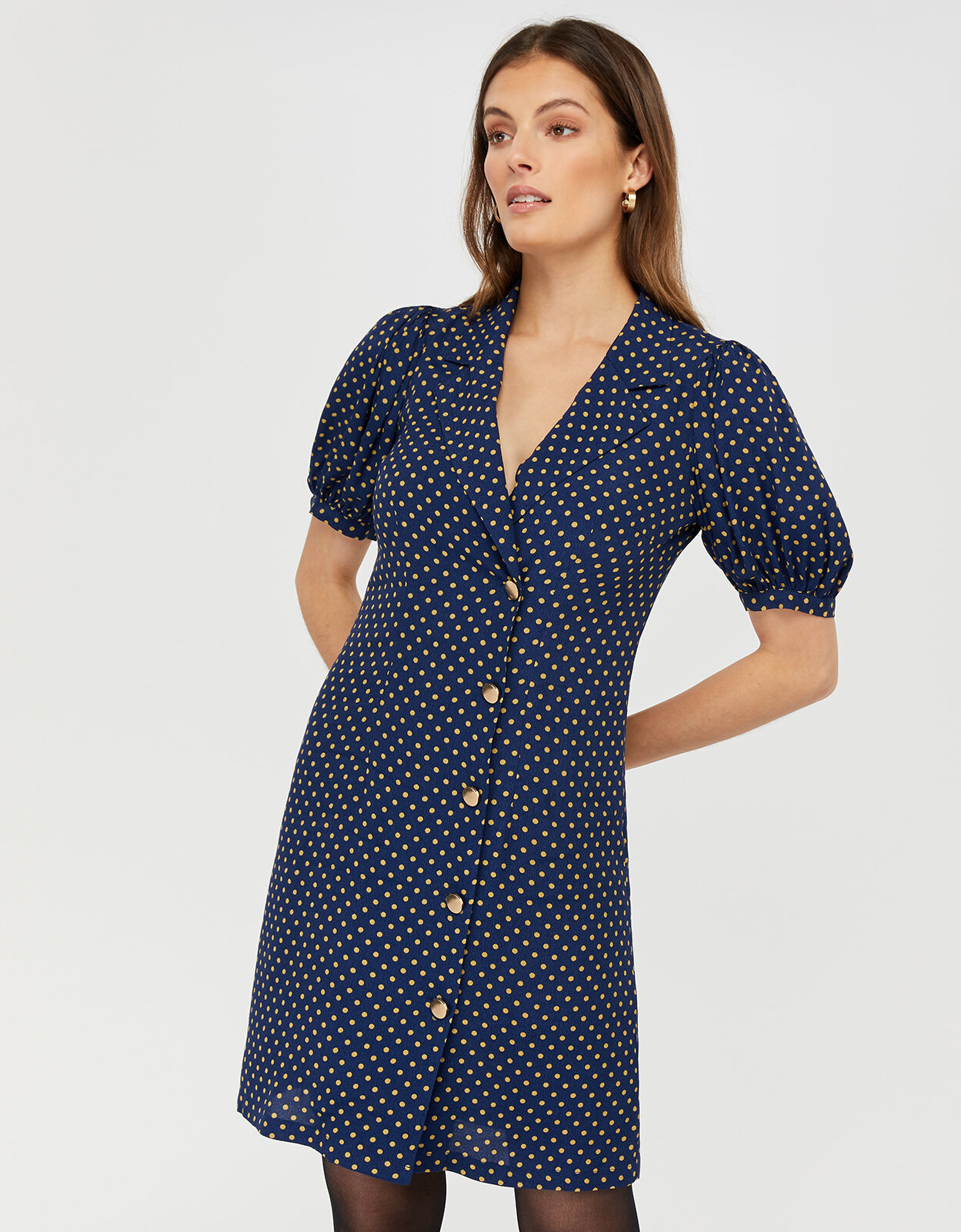 Monsoon blue best sale spot dress