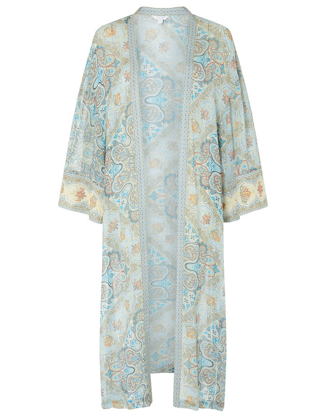 Paisley Print Kaftan, Blue (BLUE), large