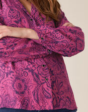 Paisley Print Blouse with LENZING™ ECOVERO™, Pink (PINK), large