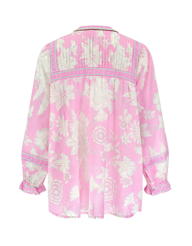 East Embellished Print Blouse, Pink (PINK), large