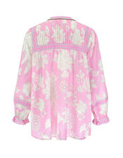 East Embellished Print Blouse, Pink (PINK), large