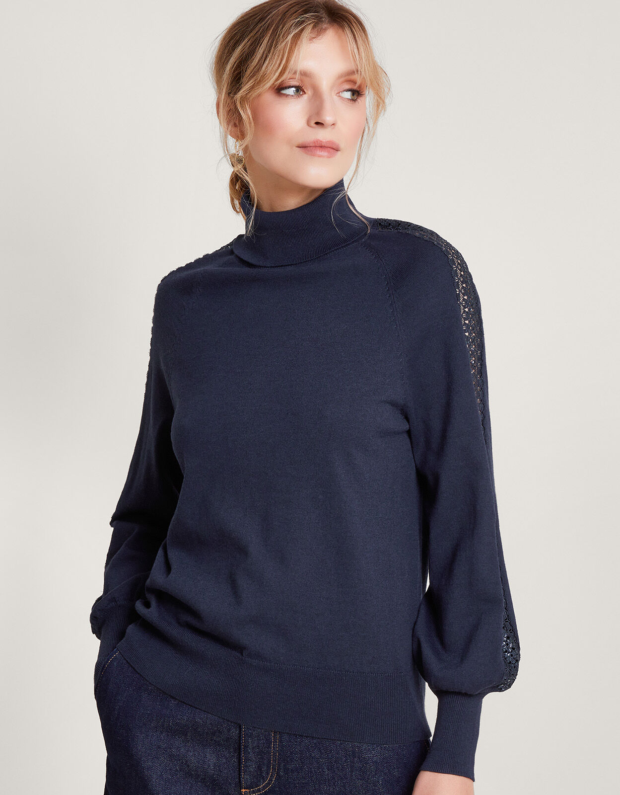 Monsoon blue jumper hotsell