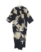 One Hundred Stars Stork Print Dress, Black (BLACK), large